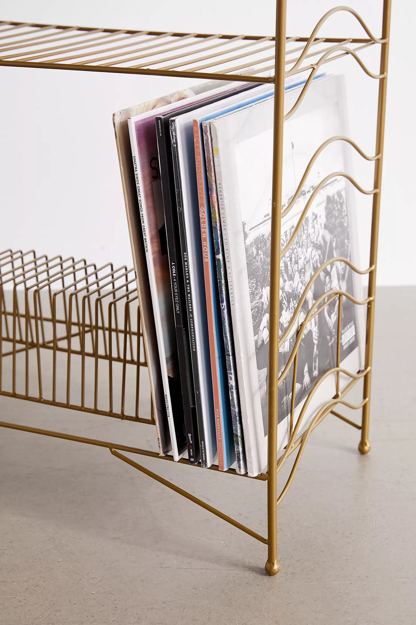 Vinyl Record Storage Shelf